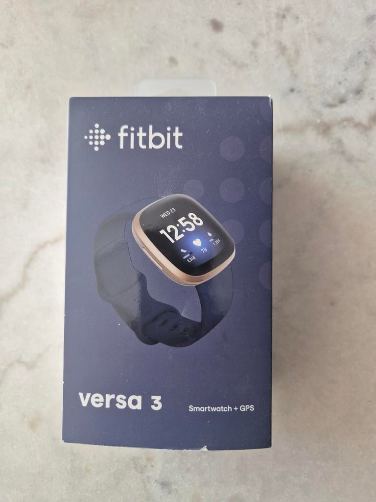 Fitbit Versa 3 Smartwatch met Milanese bandje, Gebruikt, Ophalen of Verzenden, Fitbit, Waterdicht