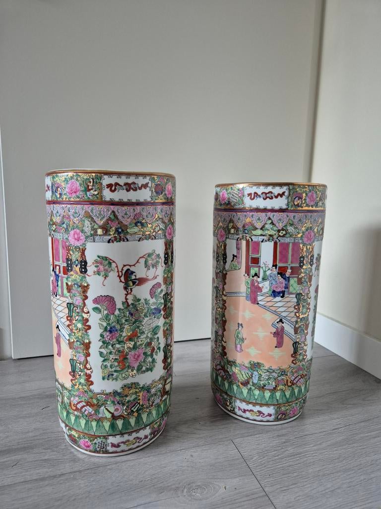 Vintage XL chineze vazen / bloempotten, Ophalen of Verzenden