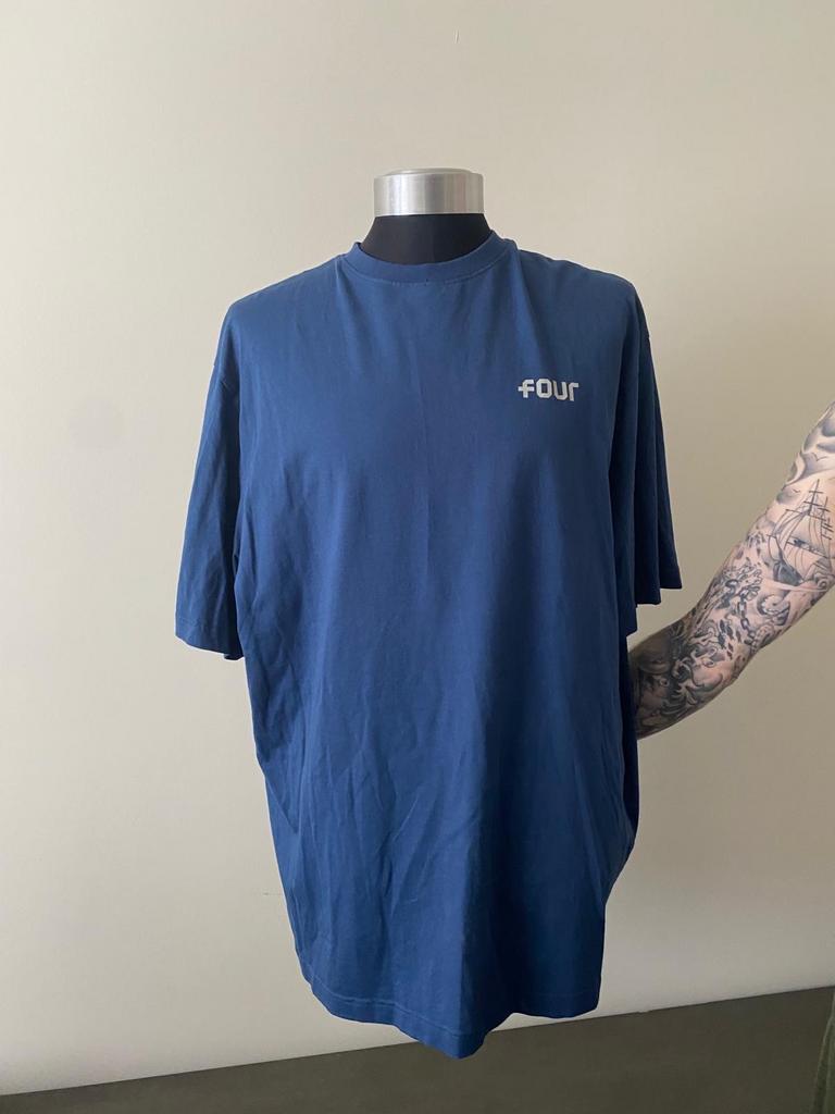 Four Amsterdam T-shirt XXL, Ophalen, Zo goed als nieuw, Overige maten, Blauw