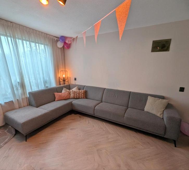 Hoekbank, Huis en Inrichting, Banken | Complete zithoeken, Gebruikt, Stof, Ophalen