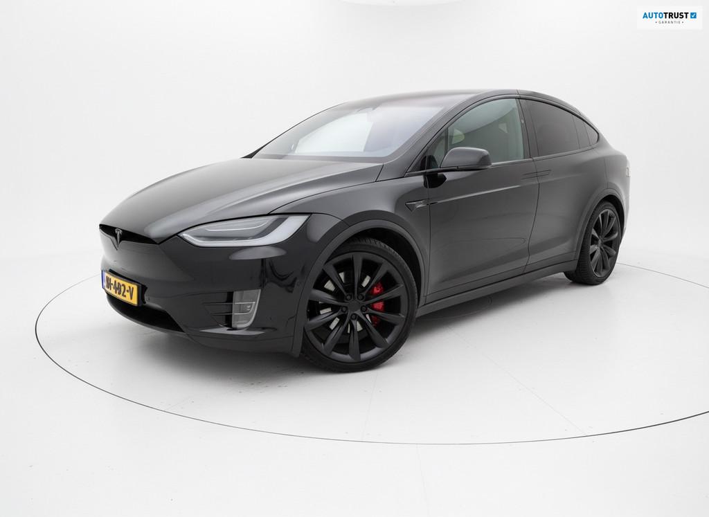 Tesla Model X 100D 6 persoons | SOH 85% | Trekhaak, Auto's, Tesla, Gebruikt, 2433 kg, 542 km, Zwart