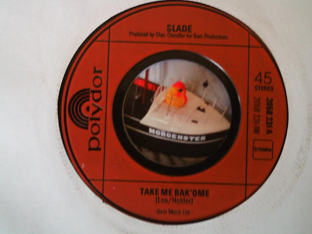 slade - take me bak' home 15mrt, Cd's en Dvd's, Vinyl Singles, 7 inch, Single, Ophalen of Verzenden, Zo goed als nieuw