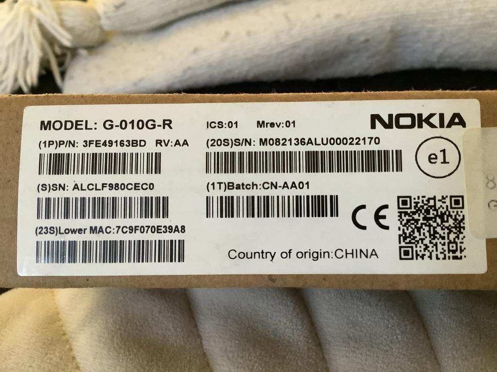 Nokia G-010G-R modem/router, Computers en Software, Routers en Modems, Ophalen of Verzenden, Nieuw, Router met modem