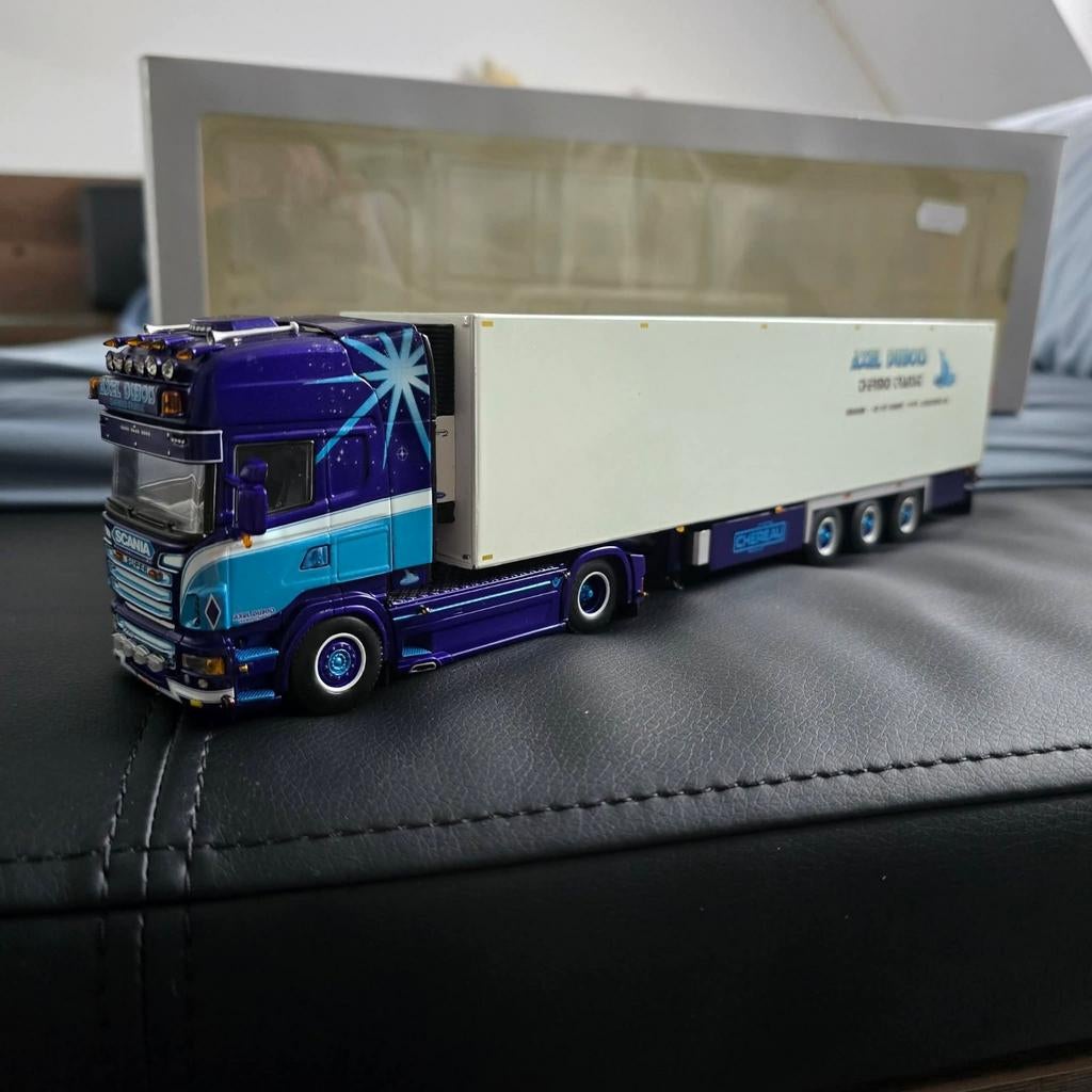 WSI SCANIA R Topline Koel Oplegger Carrier Axel Dubois, Ophalen of Verzenden, Zo goed als nieuw, Bus of Vrachtwagen