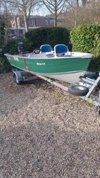 Quicksilver 450sf visboot met 25pk Tohatsu en trailer, Watersport en Boten, Ophalen of Verzenden