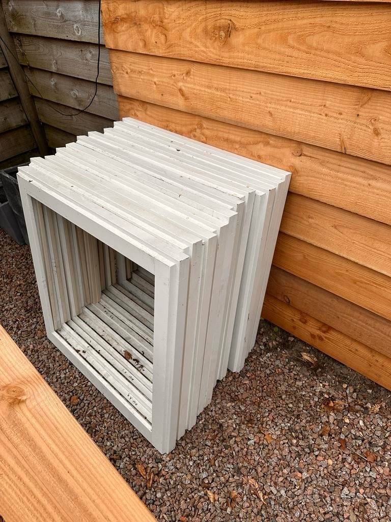 10x Nieuw Raamkozijn met Glaslatten 85x85 cm, Ophalen, Nieuw, Gevelraam of Ruit, 80 tot 120 cm