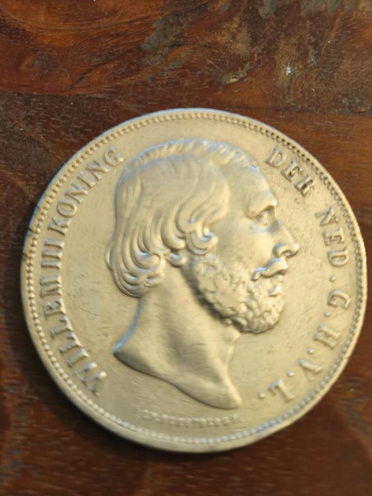 Willem III 1854, Willem II 1845, Wilhelmina 1930, 1932,1933, Postzegels en Munten, Munten | Nederland, Losse munt, 2½ gulden, Koning Willem II