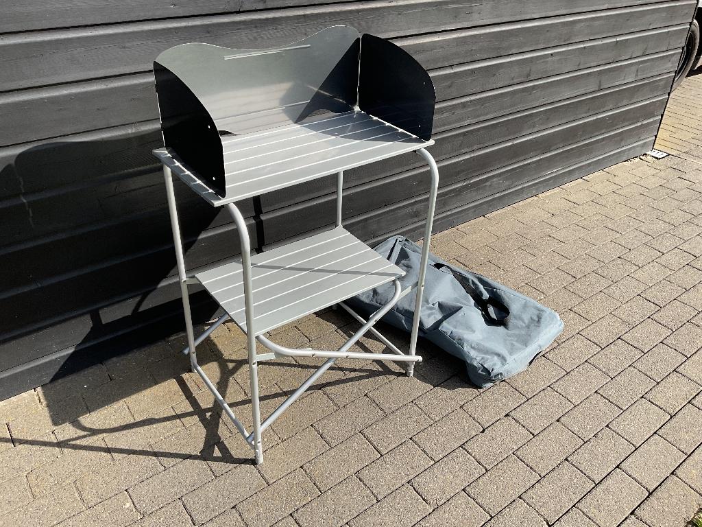 Kooktafeltje voor op de camping, Caravans en Kamperen, Kampeeraccessoires, Ophalen, Gebruikt