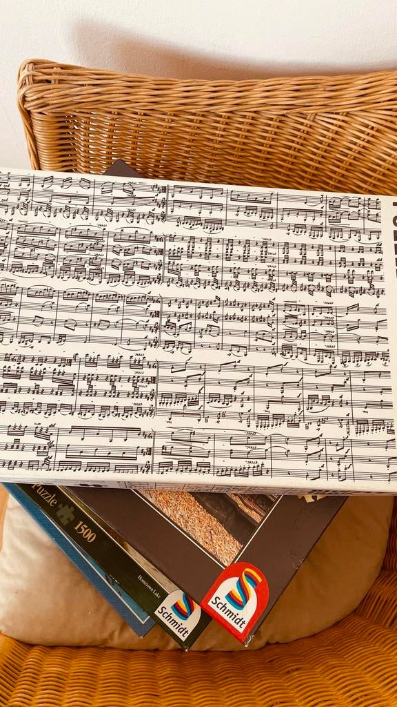 Piatnik Legpuzzel Muzieknoten Beethoven 1000 stukjes, Hobby en Vrije tijd, Denksport en Puzzels, Ophalen of Verzenden, 500 t/m 1500 stukjes