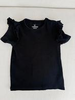 Zwart shirt mt 110-116 WE Fashion!, Ophalen of Verzenden, Zo goed als nieuw, Meisje, Shirt of Longsleeve