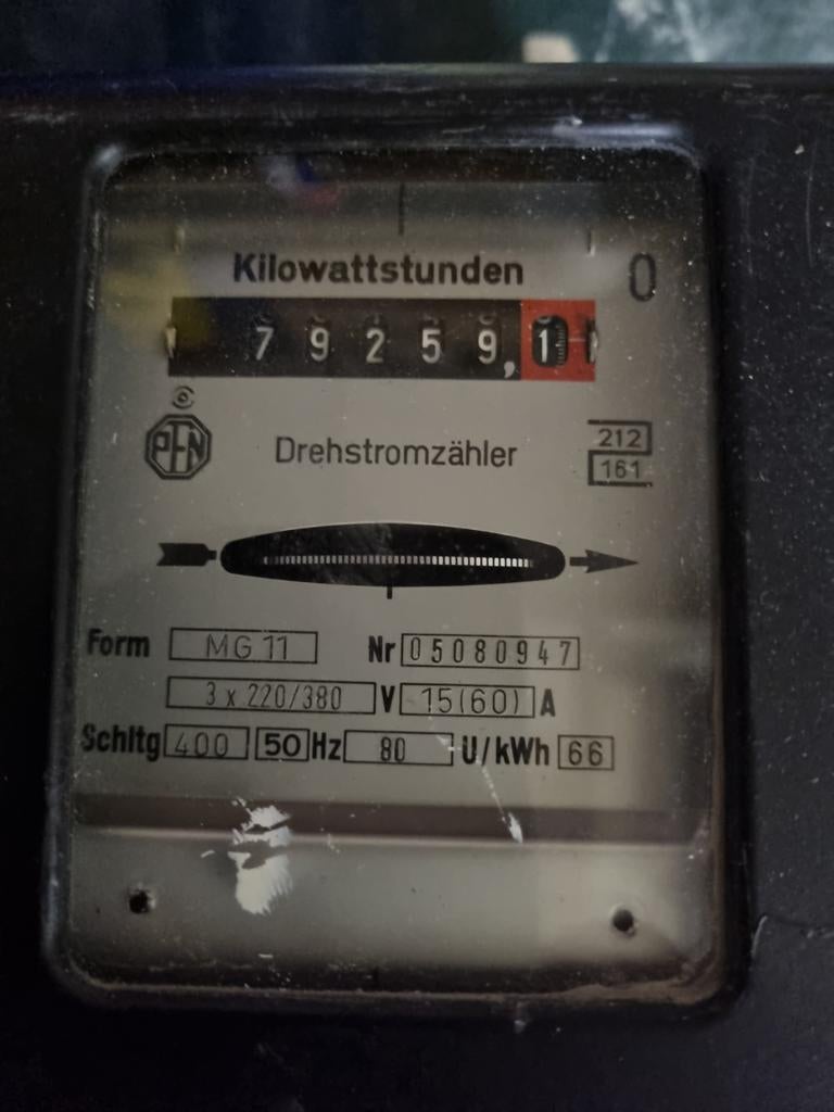 Kwh meter, Ophalen of Verzenden, Gebruikt