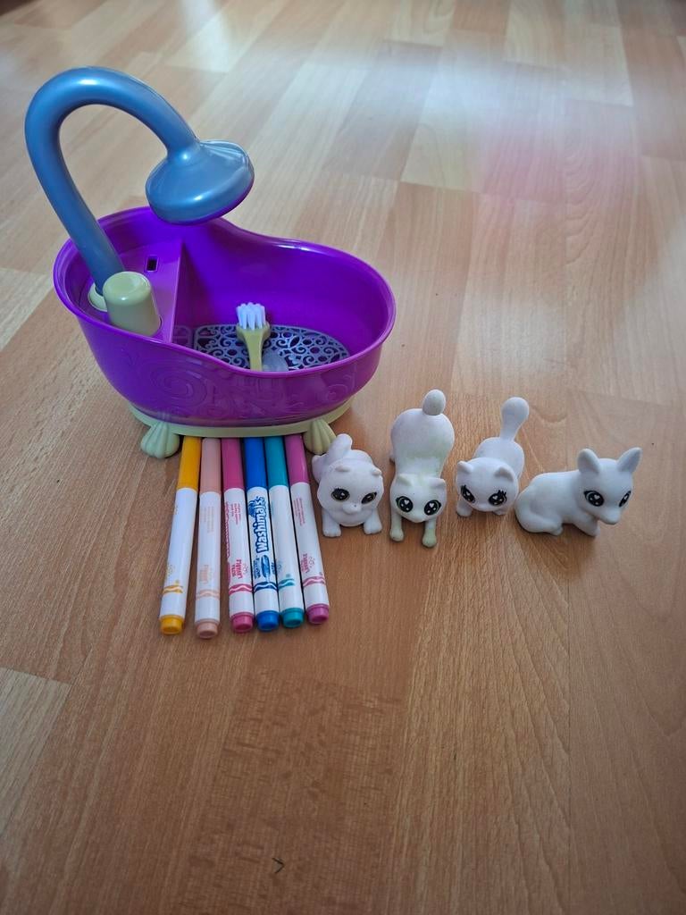 Crayola Washimals Katten Speelset met Badje en Stiften, Ophalen of Verzenden, Gebruikt, Meisje