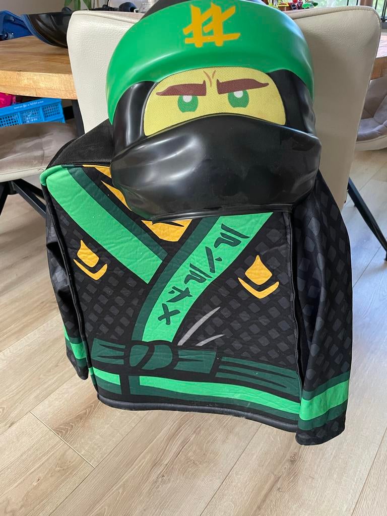 Ninjago Verkleedpakken Set: Groen en Rood met Handschoenen, Ophalen of Verzenden, Zo goed als nieuw