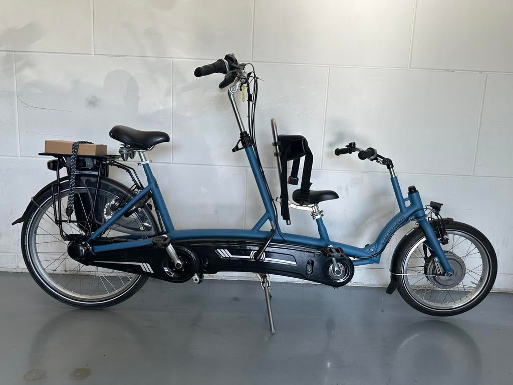 Slechts 165km! Van Raam Kivo ouder-kind tandem, 490Wh accu!, Minder dan 10 versnellingen, Minder dan 49 cm, Velgrem, Ophalen of Verzenden
