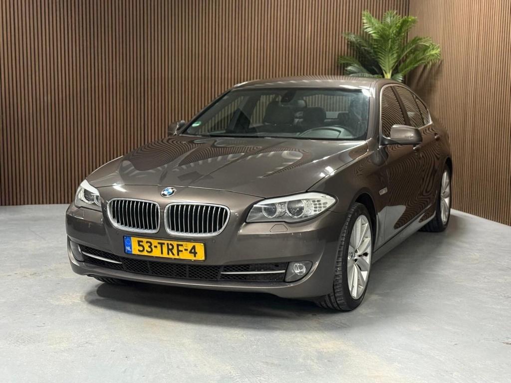 BMW 5 Serie 520i High Executive (bj 2012, automaat), Auto's, BMW, Automaat, Euro 5, Achterwielaandrijving, Gebruikt