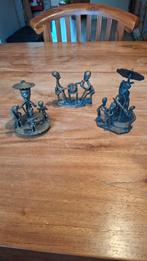 Bronzen Afrikaanse beeldjes., Ophalen of Verzenden