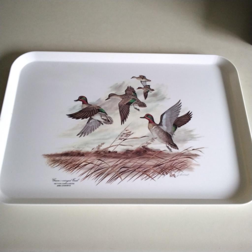 Groot en klein melamine dienblad James lockhart  eenden, Ophalen of Verzenden, Rechthoekig, Kunststof