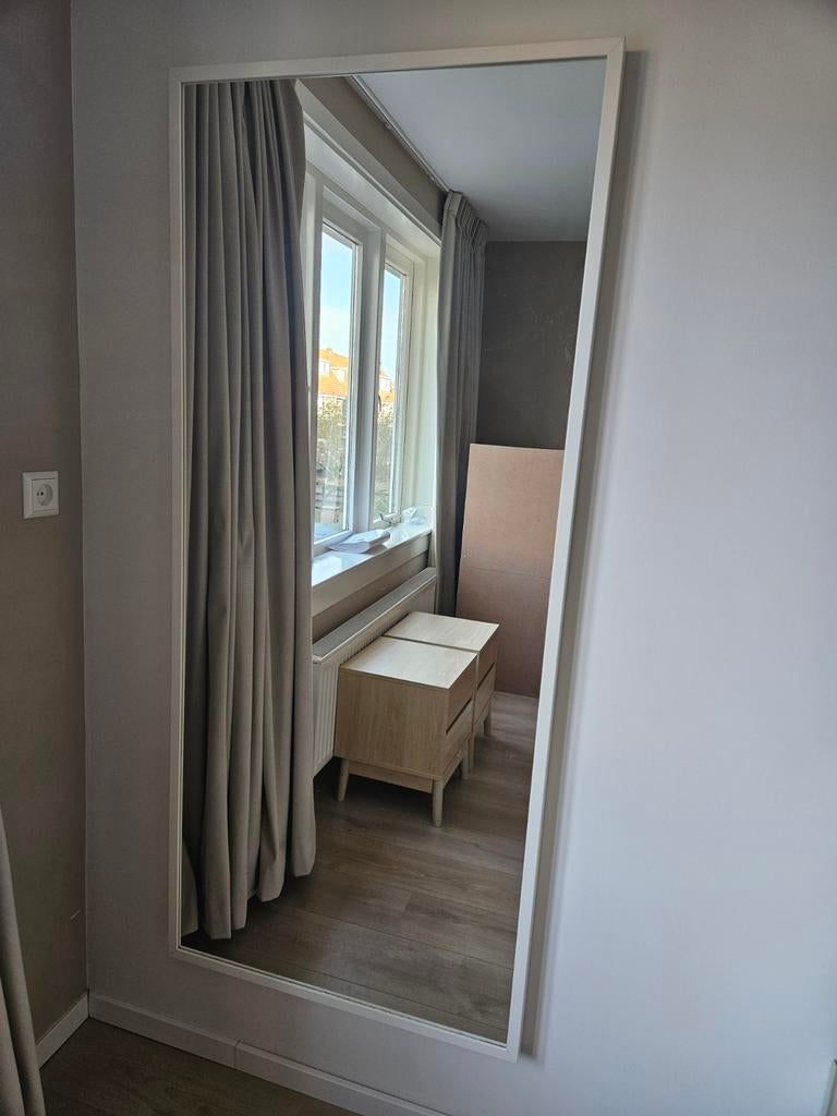 Ikea passpiegel met witte lijst, 160x70 cm, Ophalen