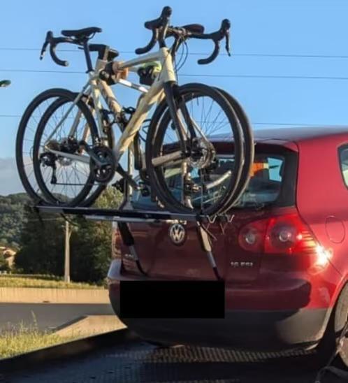 Thule dietsendrager zonder trekhaak, Auto diversen, Fietsendragers, Gebruikt, Achterklepdrager, 2 fietsen, Ophalen