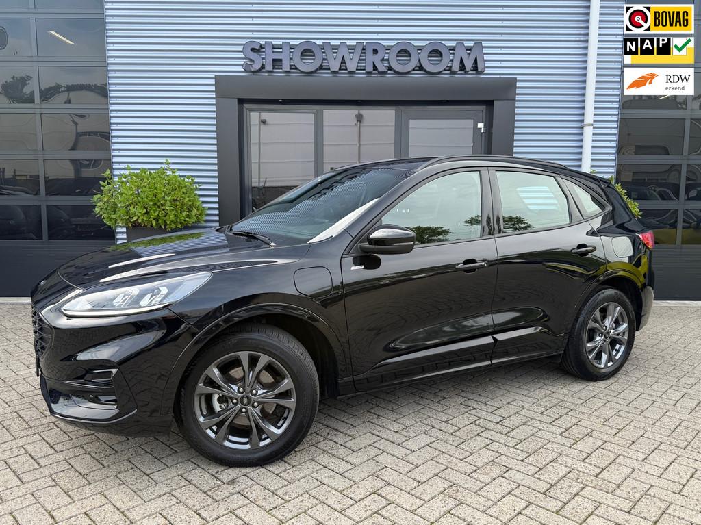 Ford Kuga 2.5 PHEV ST-Line X Automaat|Leder|Camera|Navi|18in, Auto's, Ford, Gebruikt, 4 cilinders, Zwart, Bedrijf