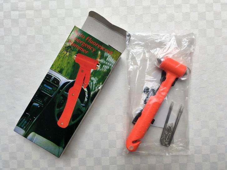 Lifehammer (in doosje), voor extra veiligheid in de auto, Auto diversen, Auto-accessoires, Nieuw, Ophalen of Verzenden