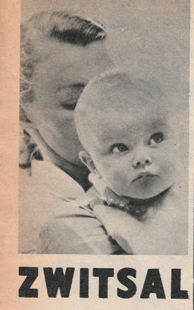 Retro reclame 1962 Zwitsal baby verzorging wattenstaafjes, Verzamelen, Verzenden, Overige typen