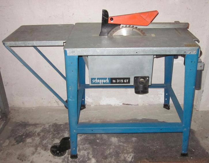 Zaag tafel Scheppach ts 315 GT, Doe-het-zelf en Verbouw, Gereedschap | Zaagmachines, Gebruikt, Cirkelzaag, 1200 watt of meer, 70 mm of meer