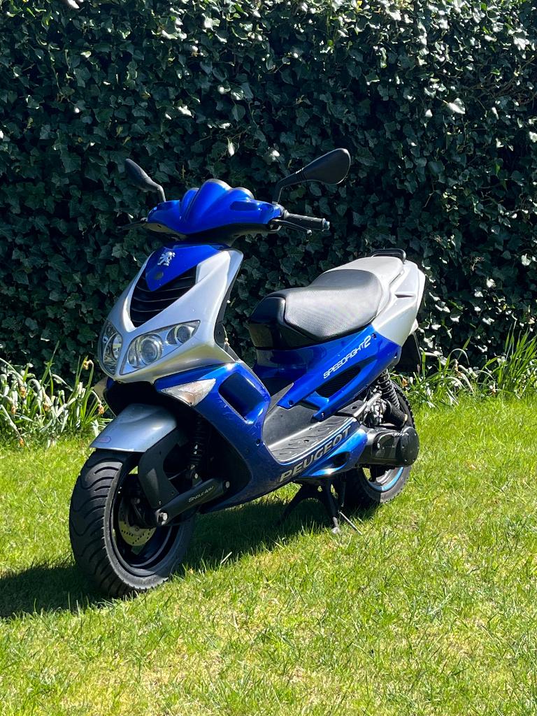 Peugeot speedfight 2 70cc Geel kenteken, Ophalen, Tweetakt, Gebruikt, Maximaal 45 km/u