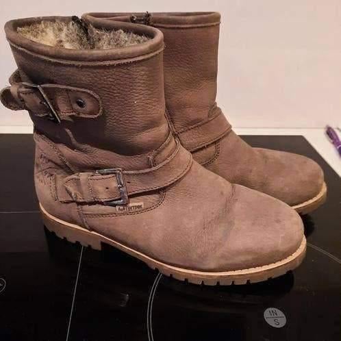 Warme bont laarzen 39 gevoerd merk human nature, Hoge laarzen, Bruin, Verzenden, Zo goed als nieuw