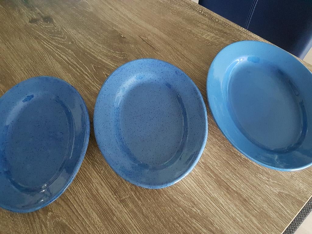 Moorcroft blauwe schaaltjes, Ophalen, Gebruikt, Keramiek, Schaal of Schalen