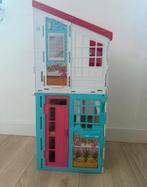 Inklapbaar Barbiehuis Malibu met accessoires, Ophalen, Gebruikt, Poppenhuis