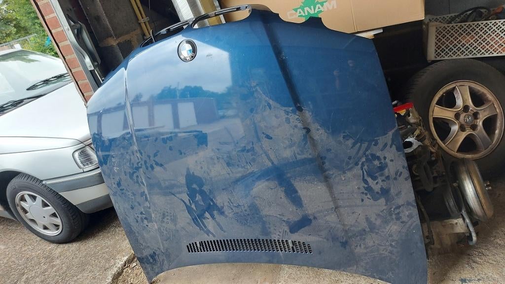 Blauwe motorkap BMW  E46 Compact, Ophalen of Verzenden