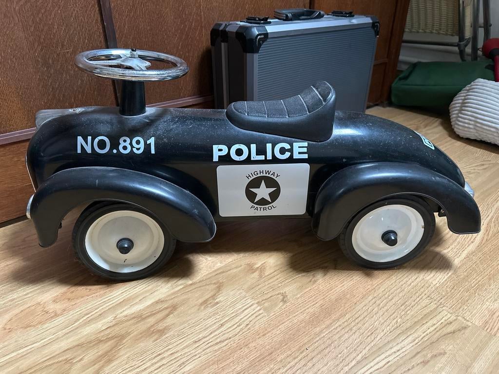 Retro Loopauto 'Police', Ophalen, Zo goed als nieuw, Loopvoertuig