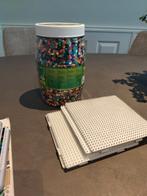 Hama strijkkralen met grondplaten, Fantasie, Gebruikt, Ophalen of Verzenden, Kunststof