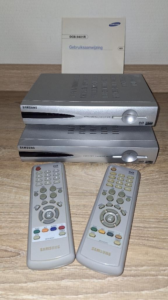 Set 2x Samsung DCB-9401R 3x afstandsbediening, Ophalen of Verzenden, Gebruikt, Decoder