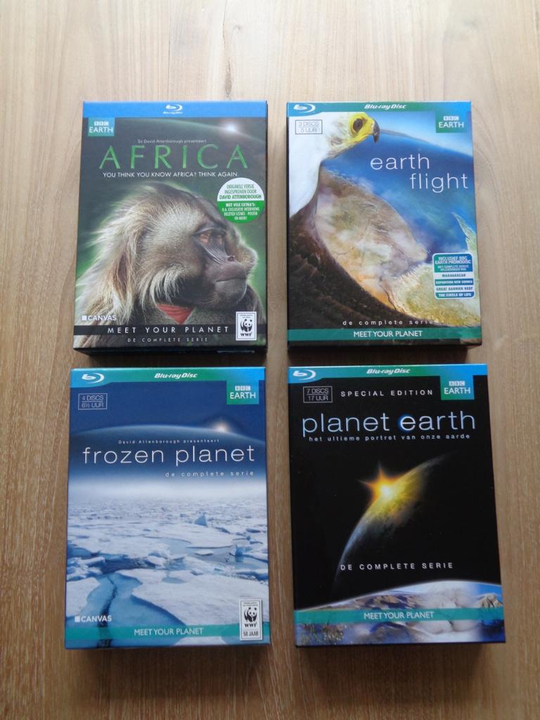 Blu-ray (17 Discs) 4x BBC natuurdocumentaires, Cd's en Dvd's, Blu-ray, Ophalen of Verzenden, Zo goed als nieuw, Documentaire en Educatief