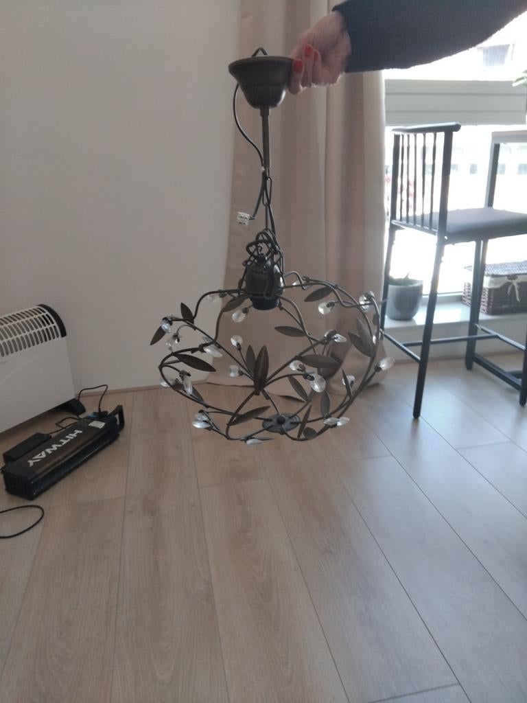 Hanglamp messing, Ophalen of Verzenden, Gebruikt