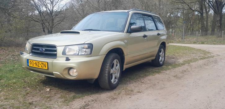 Subaru Forester 2.0 XT AUT 2004 Beige, Auto's, Subaru, Bedrijf, Forester, Benzine, F, SUV of Terreinwagen, Automaat, Origineel Nederlands