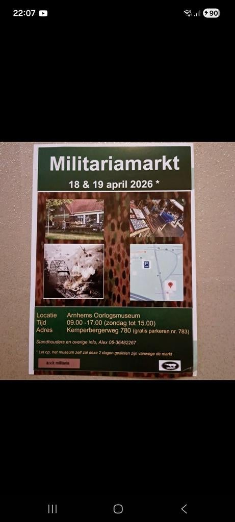 Militairia buitenmarkt Arnhem, Verzamelen, Ophalen, Landmacht, Nederland