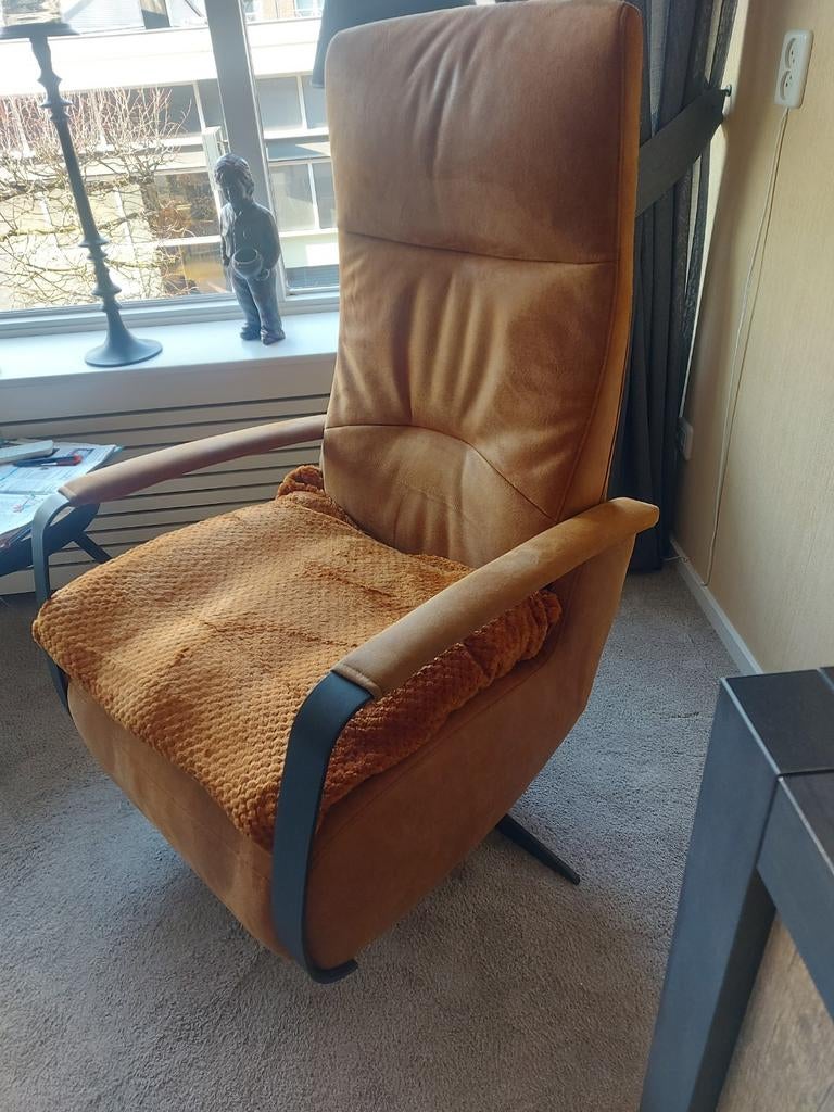 Comfortabele relaxfauteuil - Uitklapbaar als ligstoel, Gebruikt, 100 tot 125 cm, Modern, Comfort, Ophalen of Verzenden