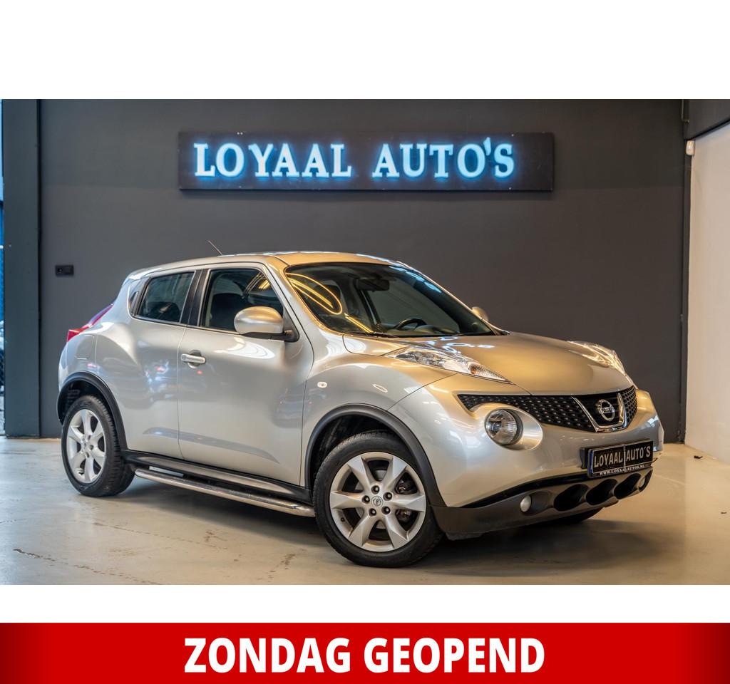 Nissan Juke 1.6 Acenta | NAVI | AIRCO | CRUISE | TREKHAAK |, Voorwielaandrijving, Euro 5, Stof, 4 cilinders