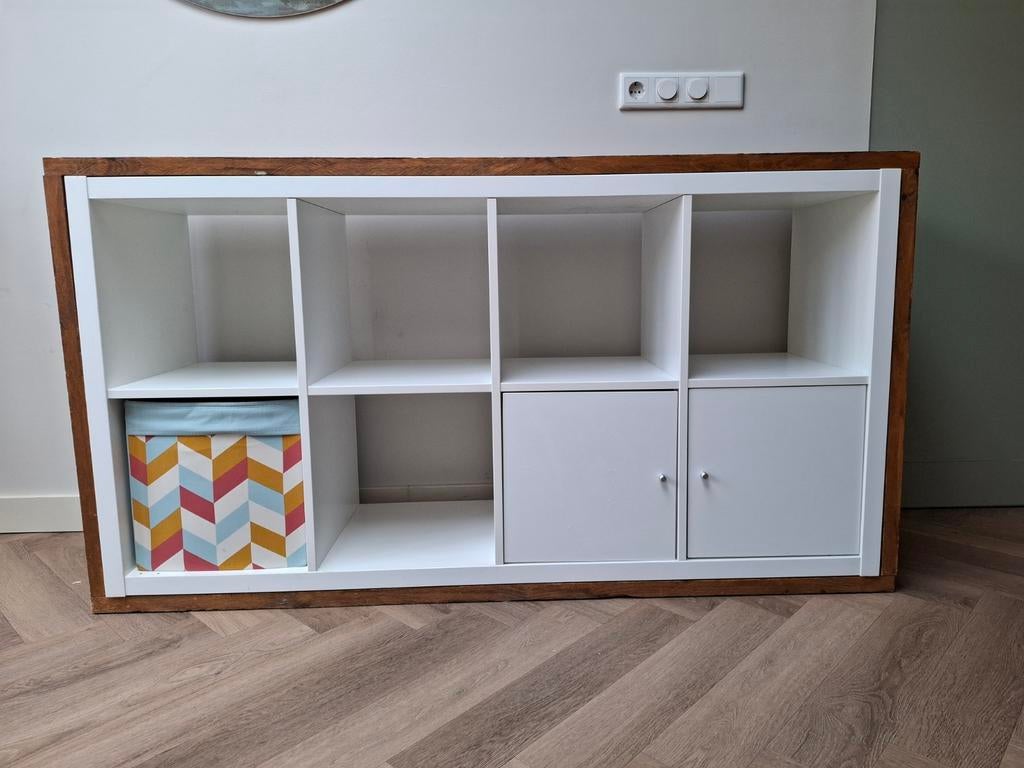Ikea kast met zelfgemaakte ombouw, Huis en Inrichting, Kasten | Wandmeubels, Ophalen, Zo goed als nieuw, Minder dan 150 cm, Minder dan 100 cm