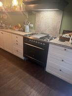 Complete keuken met inbouwapparatuur, Huis en Inrichting, Keuken | Complete keukens, Ophalen, Gebruikt, Wit, Hoekkeuken