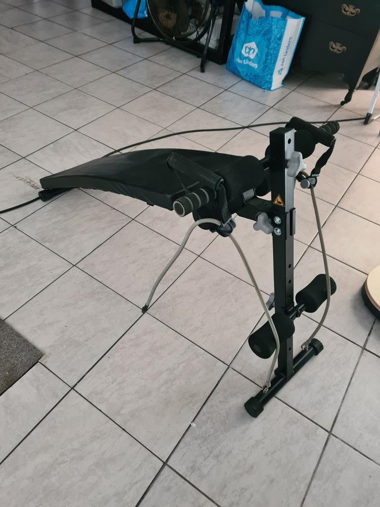 Buikspierbankje met weerstandsbanden, Sport en Fitness, Fitnessmaterialen, Ophalen, Weerstandband