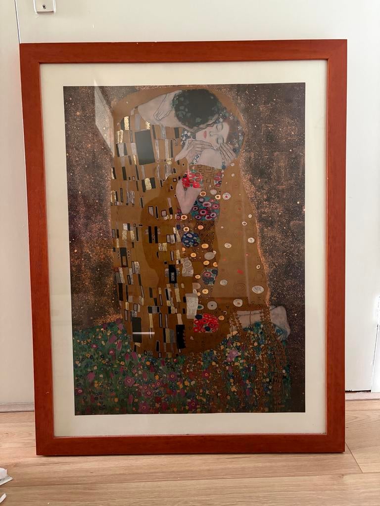 Afdruk De Kus Gustav Klimt 60x80cm, Ophalen
