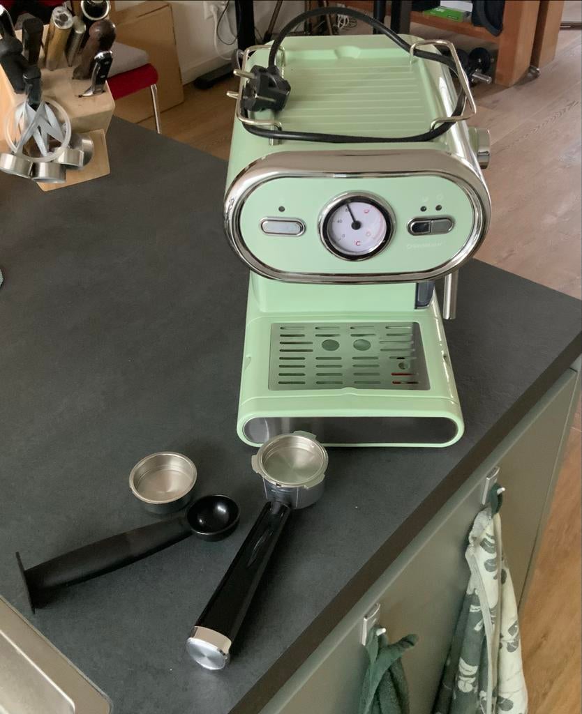 Silvercrest Espressomachine, Witgoed en Apparatuur, Koffiezetapparaten, Afneembaar waterreservoir, Gebruikt, Espresso apparaat