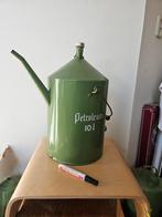 Vintage Petroleum Vat 10 Liter Reseda Groen Rond ca. 1950, Ophalen of Verzenden