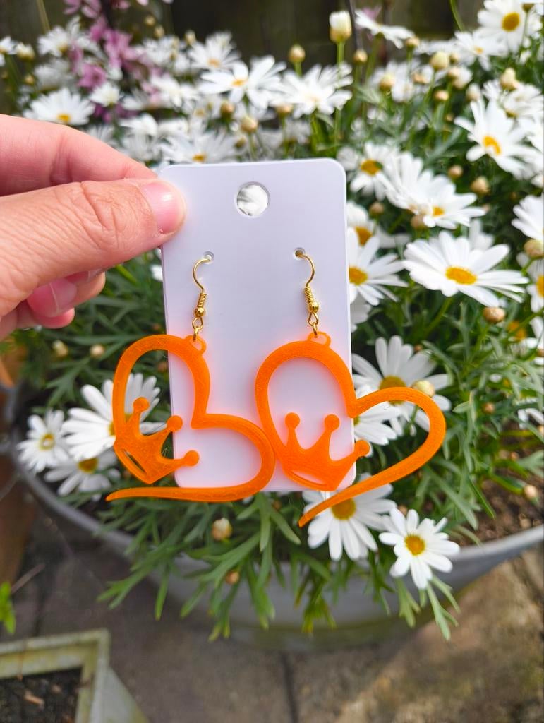 Kingsday oorbellen, Ophalen of Verzenden, Nieuw, Overige materialen