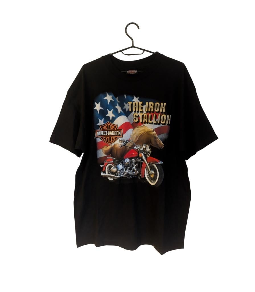 harley davidson vintage t-shirt 90s – size xl, Kleding | Heren, T-shirts, Harley Davidson, Zwart, Maat 56/58 (XL), Harley Davidson