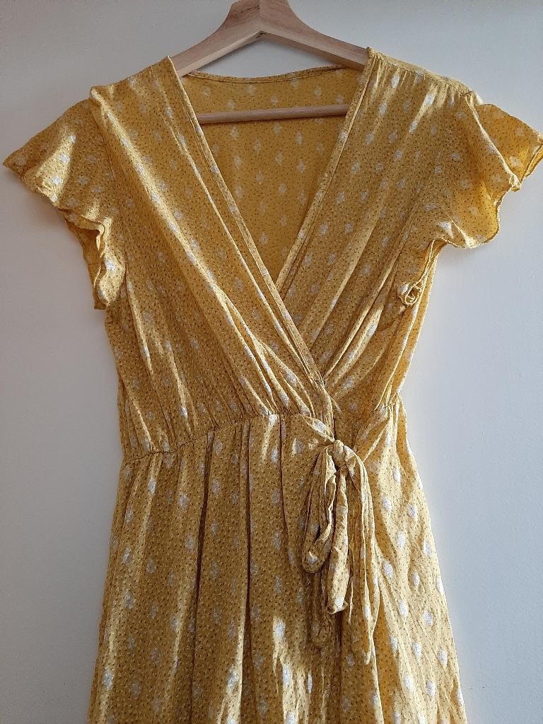 okergeel zomerjurkje made in italy, Kleding | Dames, Verzenden, Boetiekje, Geel, Zo goed als nieuw